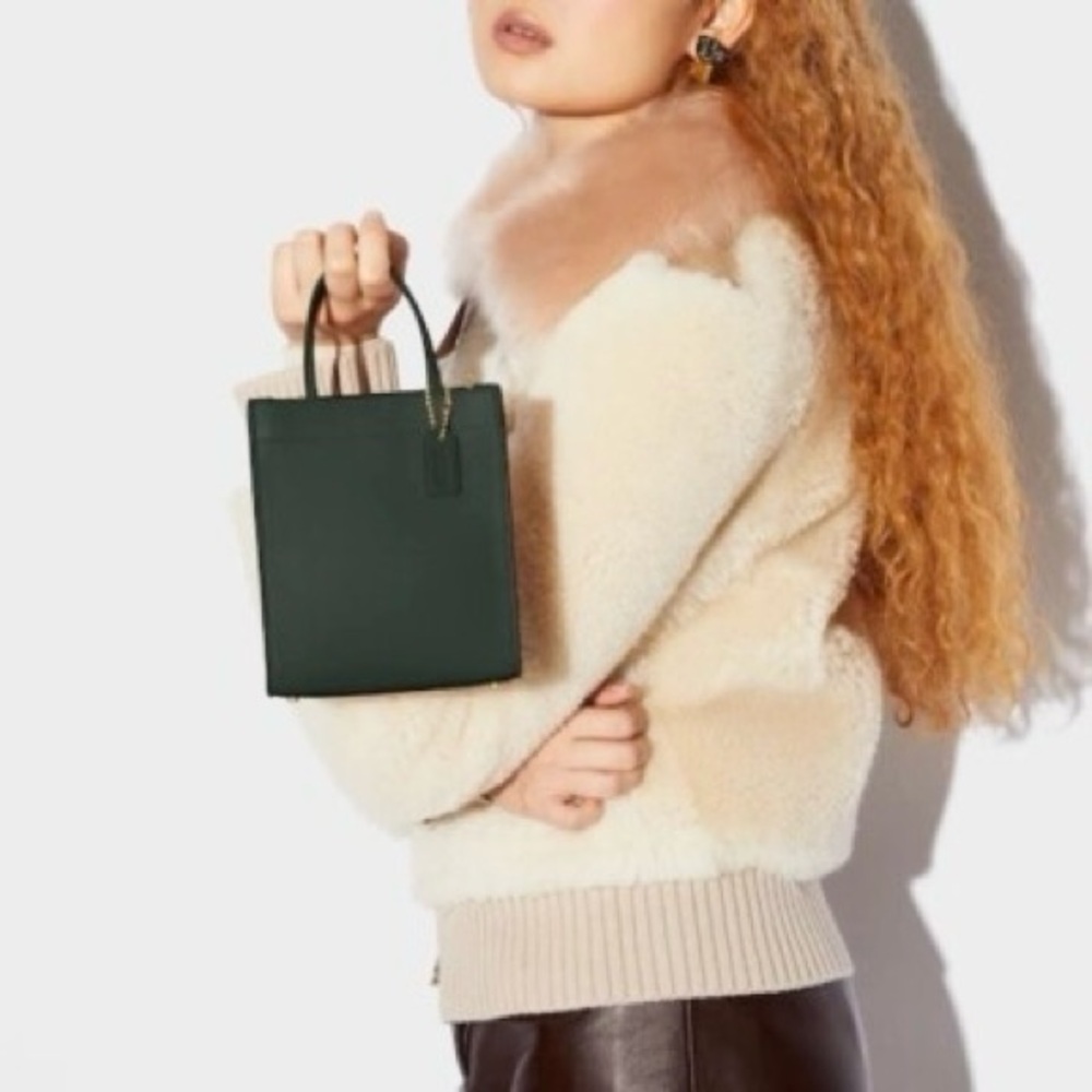 🍀Coach Green Crossbody Bag - Picture 3 of 11